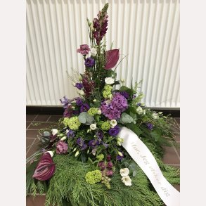 LILLA/LIME  BEGRAVELSES KRANS 