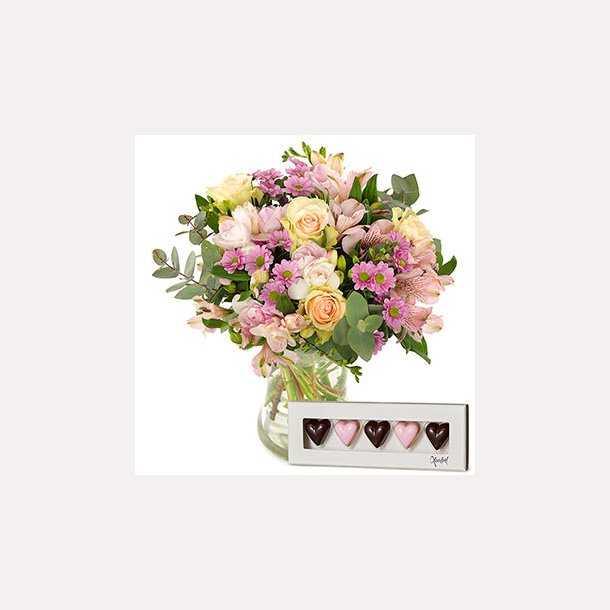 PASTELLER MED HJERTER TIL MOR