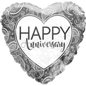 Helium Ballon Happy Anniversary Slv