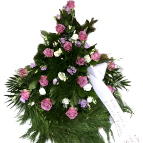 LILLA/HVID  BEGRAVELSES KRANS 