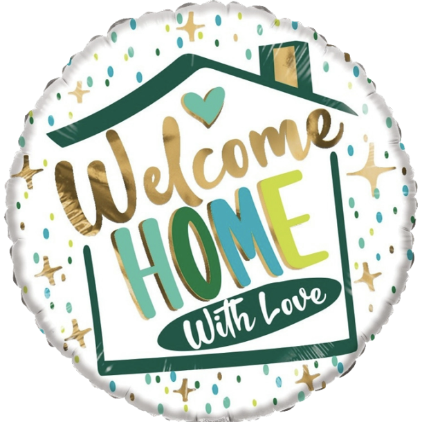 Helium Ballon Welcome Home