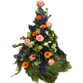 MULTIFARVET BEGRAVELSES KRANS 