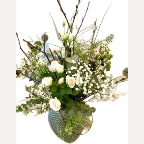 MARK BUKET I HVIDT FORR