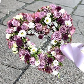 ROSA/PINK/HVID OASIS HJERTE