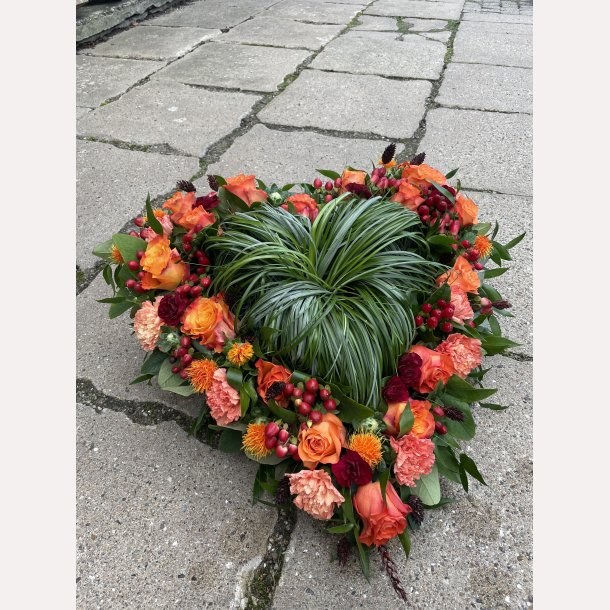 ORANGE OASIS HJERTE MED GRS FOKUS