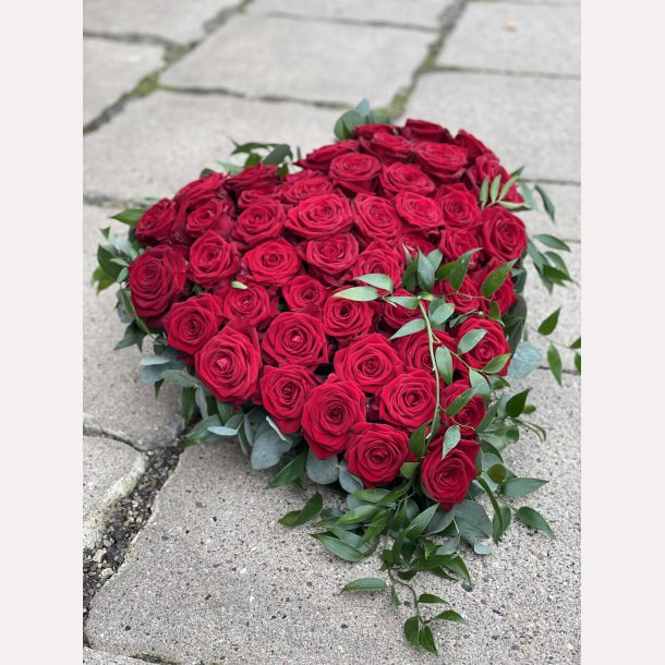 RDT OASIS HJERTE MED GRN KANT